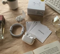 Air Pods Pro Premium Quality With Active Noise Cancellation With High Quality Silicon Case - White, 1 Month Replacement Warranty