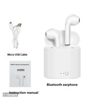 Tws TWS 17 earpods Bluetooth Headset 91 Bluetooth wireless Headset bluetooth headphone earphone (White, True Wireless)
