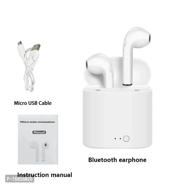 Tws TWS 17 earpods Bluetooth Headset 91 Bluetooth wireless Headset bluetooth headphone earphone (White, True Wireless)