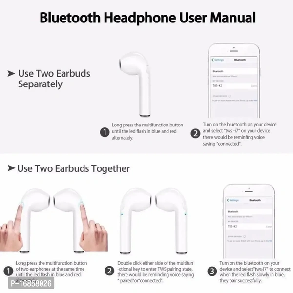 Tws TWS 17 earpods Bluetooth Headset 91 Bluetooth wireless Headset bluetooth headphone earphone (White, True Wireless)