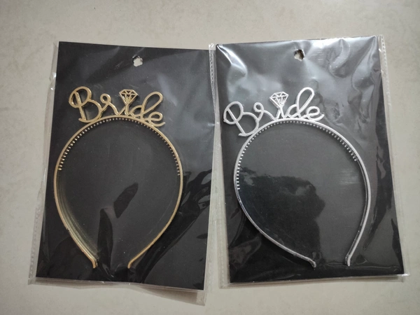 Bride Hairband  - Golden