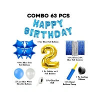 Shopnav 2Nd Birthday Decoration Items For Boys (Multicolor)