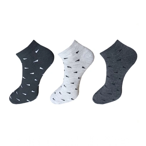 shopnav's 3_Pair Set Unisex Casual Cotton Printed Ankle Length Socks (Multicolor)