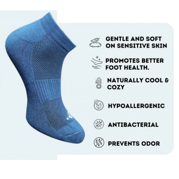 3_Pair Set Unisex Casual Cotton Printed Low Cut Socks (Multicolor)