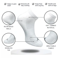 3_Pair Set Unisex Casual Cotton Printed Low Cut Socks (Multicolor)