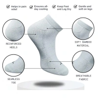 3_Pair Set Unisex Casual Cotton Printed Low Cut Socks (Multicolor)