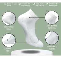 3_Pair Set Unisex Casual Cotton Printed Low Cut Socks (Multicolor)