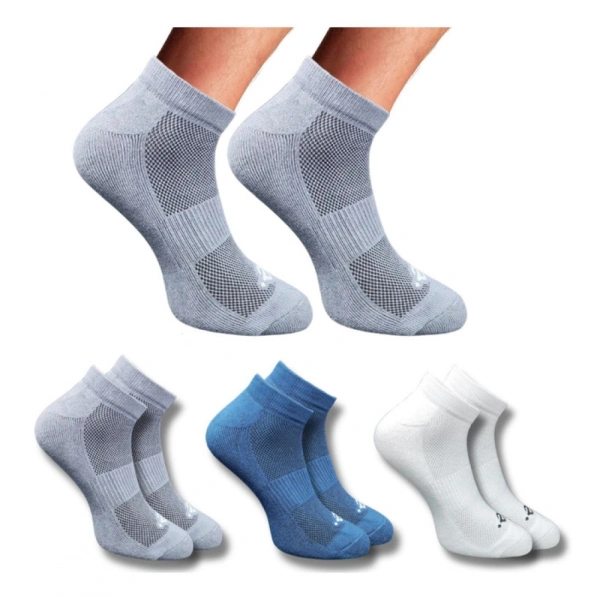 3_Pair Set Unisex Casual Cotton Printed Low Cut Socks (Multicolor)