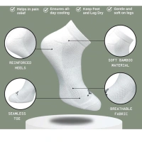 3_Pair Set Unisex Casual Cotton Printed Low Cut Socks (Multicolor)