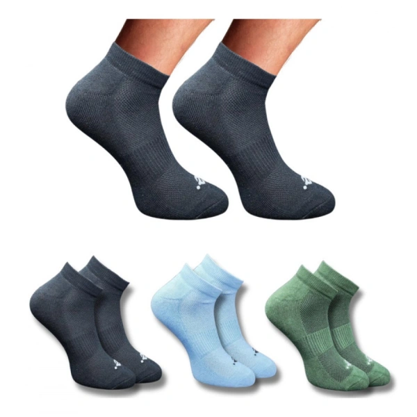 3_Pair Set Unisex Casual Cotton Printed Low Cut Socks (Multicolor)