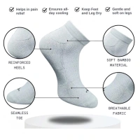 3_Pair Set Unisex Casual Cotton Printed Low Cut Socks (Multicolor)
