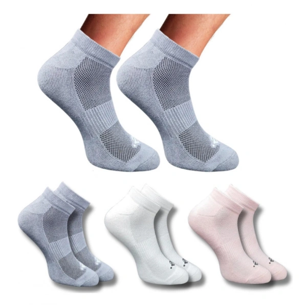 3_Pair Set Unisex Casual Cotton Printed Low Cut Socks (Multicolor)