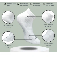 3_Pair Set Unisex Casual Cotton Printed Low Cut Socks (Multicolor)