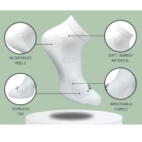 3_Pair Set Unisex Casual Cotton Printed Low Cut Socks (Multicolor)
