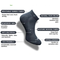 3_Pair Set Unisex Casual Cotton Printed Low Cut Socks (Multicolor)