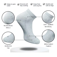 3_Pair Set Unisex Casual Cotton Printed Low Cut Socks (Multicolor)