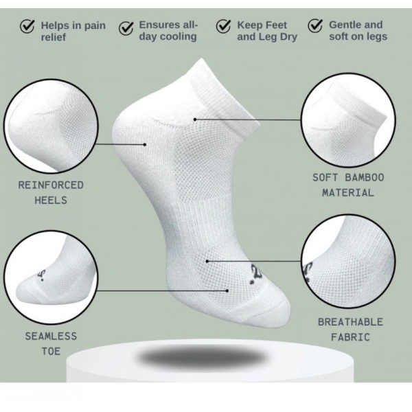 3_Pair Set Unisex Casual Cotton Printed Low Cut Socks (Multicolor)
