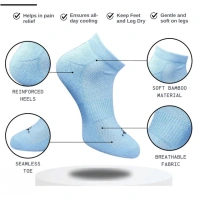 3_Pair Set Unisex Casual Cotton Printed Low Cut Socks (Multicolor)