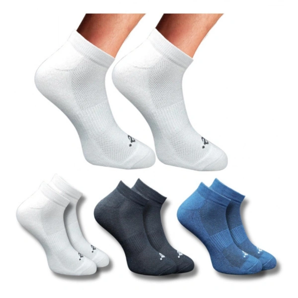 3_Pair Set Unisex Casual Cotton Printed Low Cut Socks (Multicolor)