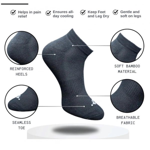 3_Pair Set Unisex Casual Cotton Printed Low Cut Socks (Multicolor)