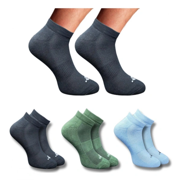 3_Pair Set Unisex Casual Cotton Printed Low Cut Socks (Multicolor)