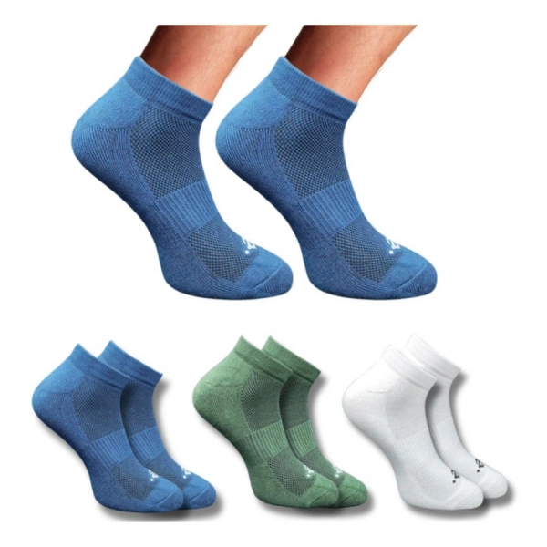 3_Pair Set Unisex Casual Cotton Printed Low Cut Socks (Multicolor)