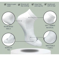 3_Pair Set Unisex Casual Cotton Printed Low Cut Socks (Multicolor)