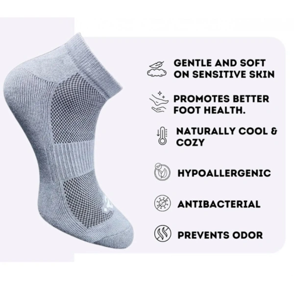 3_Pair Set Unisex Casual Cotton Printed Low Cut Socks (Multicolor)