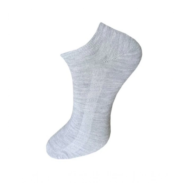 3_Pair Set Unisex Casual Cotton Solid Ankle Length Socks (Multicolor)