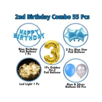 Shopnav 3Rd Birthday Decoration Items For Boys With Fairy Lights (Multicolor)