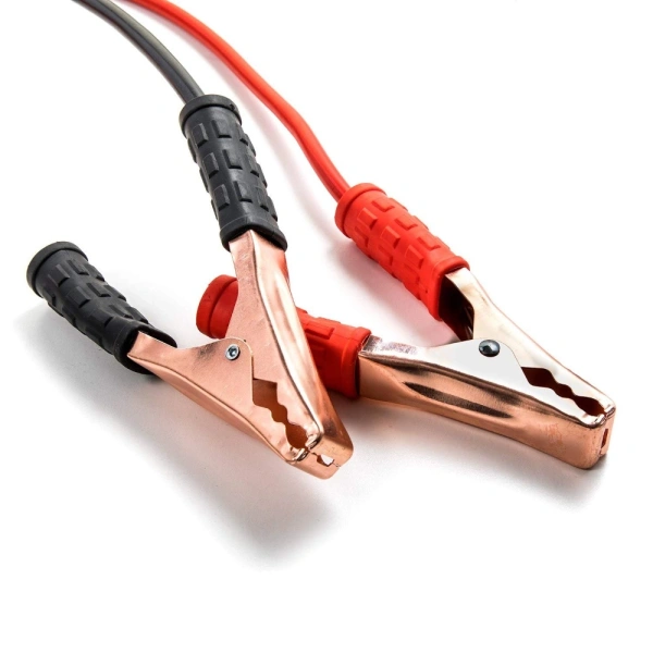 500 Amp Heavy Duty Jumper Booster Cables Anti Tangle Copper Care Universal For Car (Red) - Red