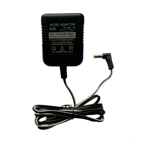 Generic 6.5V 500mA DC Power Adapter Power Supply AC Input 200-240 V for Toys- Cordless Phones- FM Radio- Other Electronic - IT Gadgets (Black)