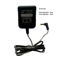 Generic 6.5V 500mA DC Power Adapter Power Supply AC Input 200-240 V for Toys- Cordless Phones- FM Radio- Other Electronic - IT Gadgets (Black)