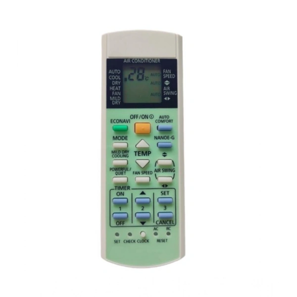 Generic AC Remote No. 187 Compatible-Replacement for Panasonic Inverter AC Remote Control (White)