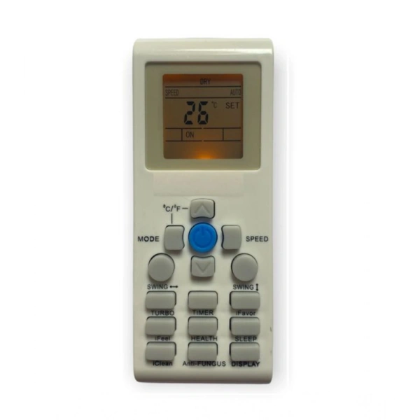 Generic AC Remote No.171 with Backlight Aux AC Remote Control (White) - White