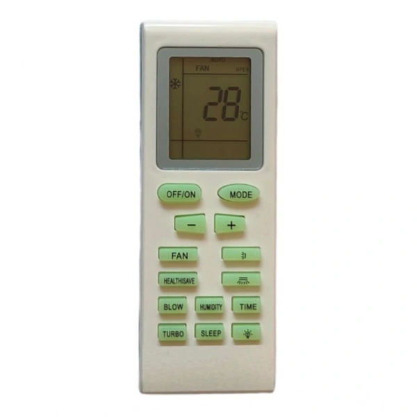 Generic AC Remote No.18 No Backlight Onida AC Remote Control (White) - White