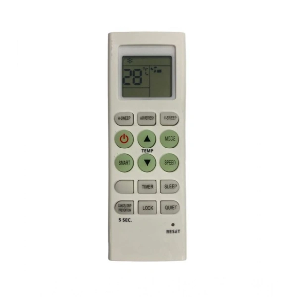 Generic AC Remote No.36E No Backlight Micromax AC Remote Control (White) - White