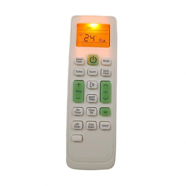 Generic AC Remote No.90 with Backlight Samsung AC Remote Control (White) - White