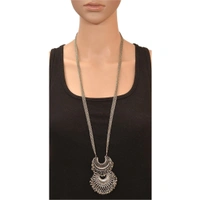 Shopnav shopnav's Afghani Tribal Antique Oxidised Silver Princess Necklace - Silver, Silver Plated