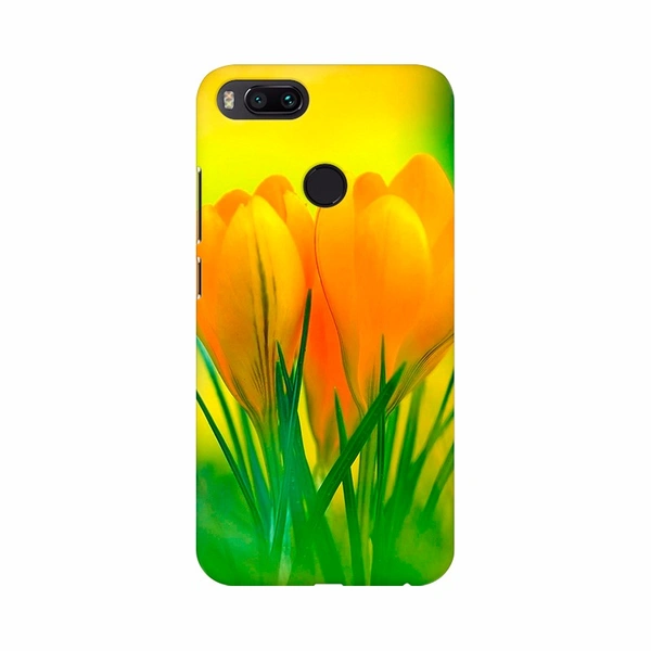 Shopnav Vivo Y15 Yellow Crocus Flowers Wallpapers Mobile Case Cover - Yellow, 0.25, Flower