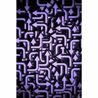 Shopnav Apple iphone 6s Purple Color Arrow Design Mobile Case Cover