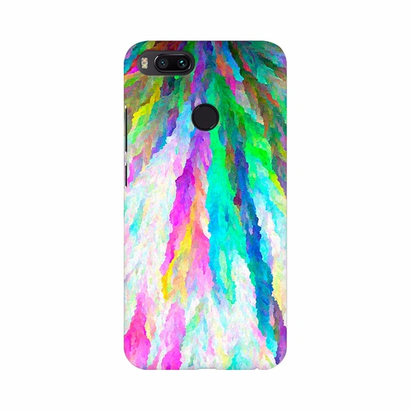 Shopnav Asus Zenfone Max Pro M1 Rainbow color Digital Painting Mobile Case - Multi, 0.25, Texture