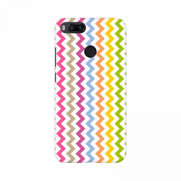 Shopnav Apple iphone 8 Zig Zag Color Lines Pattern Mobile Case Cover