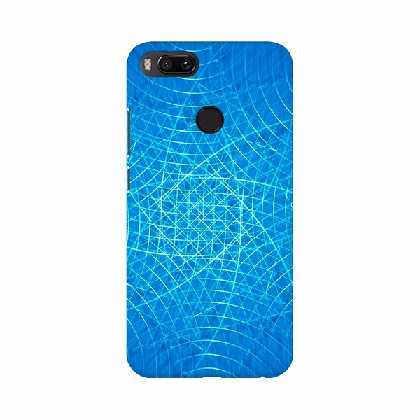Shopnav Apple iphone 8 Blue Color Different Curves Mobile Case Cover - Blue, 0.25, Texture