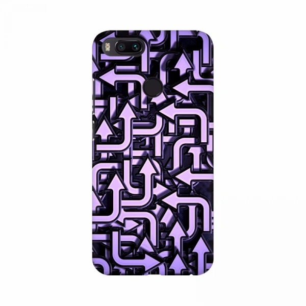 Shopnav Apple iphone XR Purple Color Arrow Design Mobile Case Cover