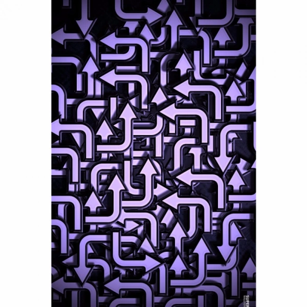 Shopnav Apple iphone XR Purple Color Arrow Design Mobile Case Cover