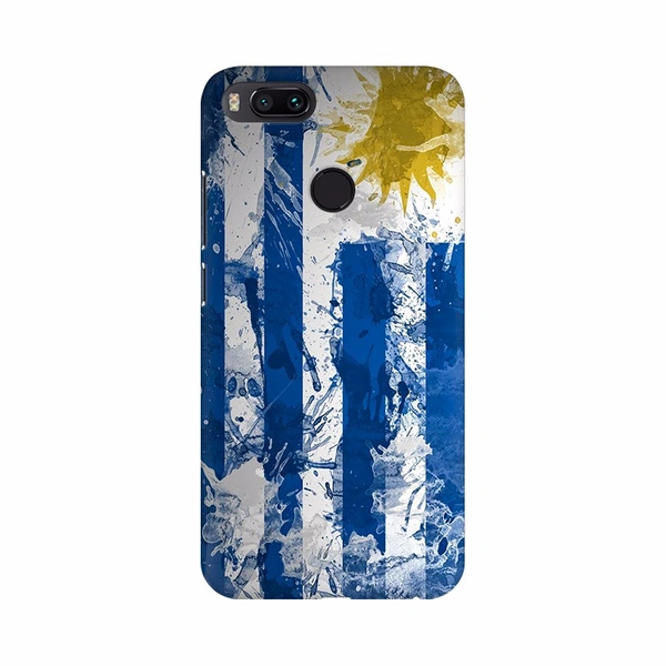 Shopnav Mi A3 Abstract Graph painting Mobile Case Cover - Blue, 0.25, Digital Art