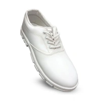 Generic Boy's Rexine School Shoe Lace-Up (White) - White, 0.35, 5