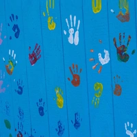 Shopnav Redmi Note 7 Pro Children hand paintings Mobile case cover - Blue, 0.25, Digital Art