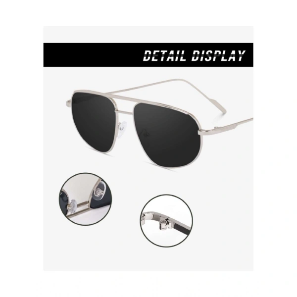 Shopnav Classic Unisex Uv400 Protection Sunglasses (Silver)